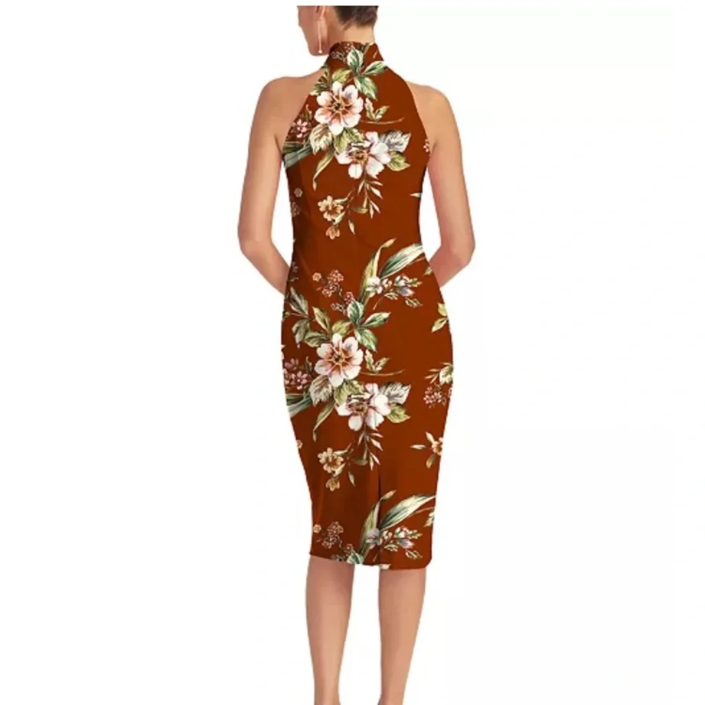 RACHEL Rachel Roy Harland Printed Halter Dress - Picture 2 of 5